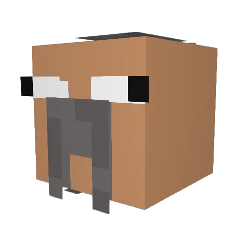 Lucent11_ Minecraft avatar head, 3D render