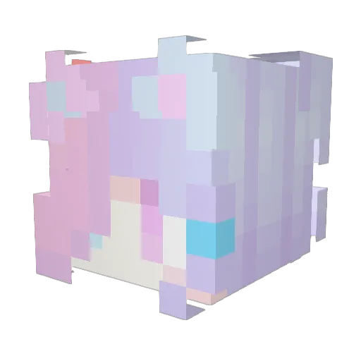 LucentVL Minecraft avatar head, 3D render