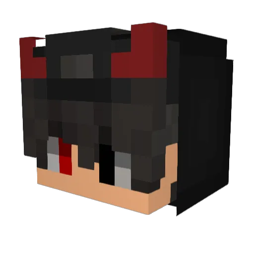 Lucestar0604 Minecraft avatar head, 3D render
