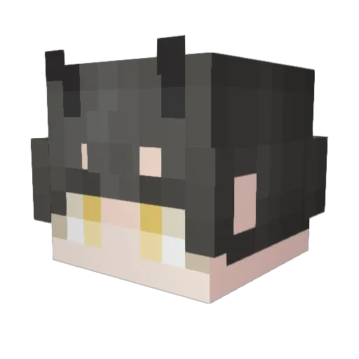 Lucete_Etoile Minecraft avatar head, 3D render