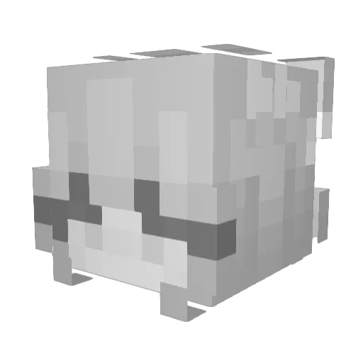 LuceyGoosey Minecraft avatar head, 3D render