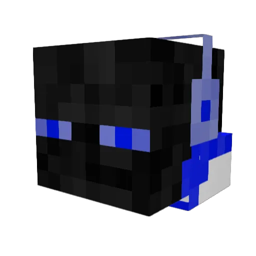 LuchakV12 Minecraft avatar head, 3D render