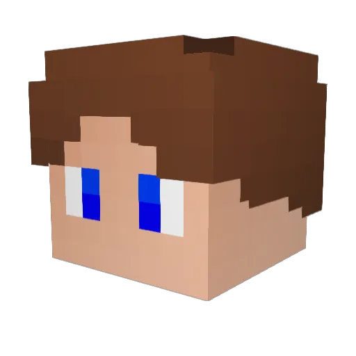 LuchexTKN Minecraft avatar head, 3D render