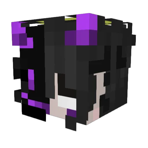 Luchi03_ Minecraft avatar head, 3D render