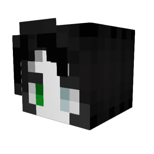 Luchiferr Minecraft avatar head, 3D render