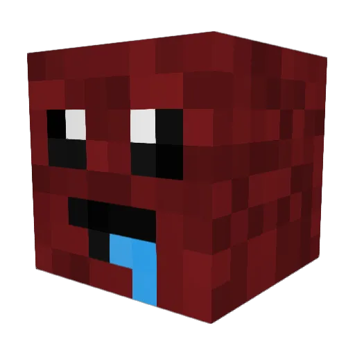 LuchinoGame Minecraft avatar head, 3D render