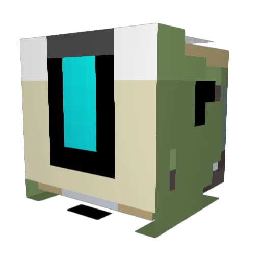 Luchio69 Minecraft avatar head, 3D render