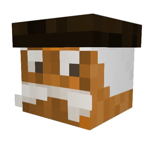 LuchitoG Minecraft avatar head, 3D render
