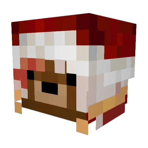 Luchituchi Minecraft avatar head, 3D render