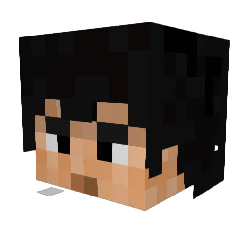 LuchoCapi3 Minecraft avatar head, 3D render