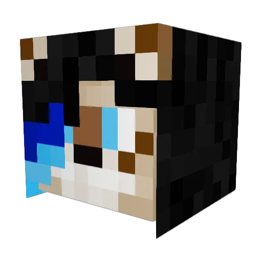 LuchsTheLynx Minecraft avatar head, 3D render