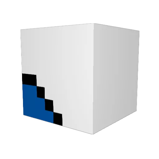 Luchty Minecraft avatar head, 3D render