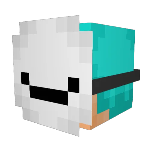 Luci1302 Minecraft avatar head, 3D render