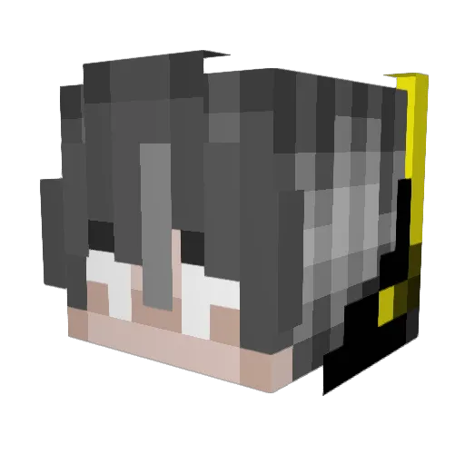 Luci4erius Minecraft avatar head, 3D render