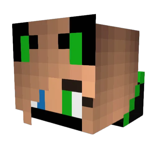 Luci_devil123 Minecraft avatar head, 3D render
