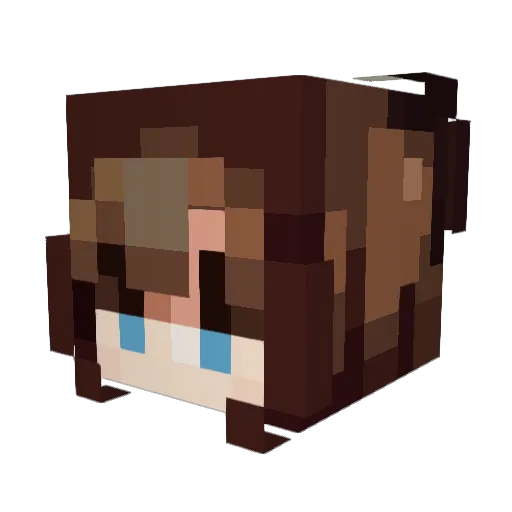 Lucia_is97 Minecraft avatar head, 3D render