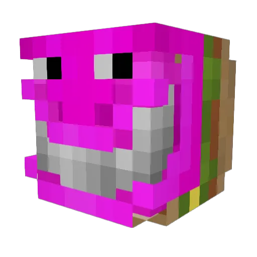 Lucian5190 Minecraft avatar head, 3D render