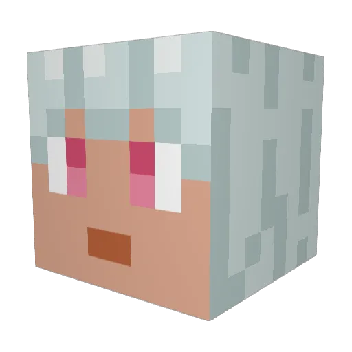 LucianKihara Minecraft avatar head, 3D render