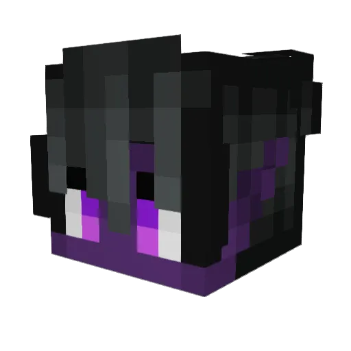 LucianLightYT Minecraft avatar head, 3D render