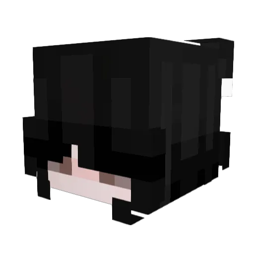 LucianaFPS Minecraft avatar head, 3D render