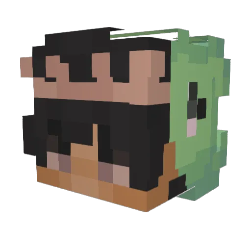 Luciano1ita Minecraft avatar head, 3D render