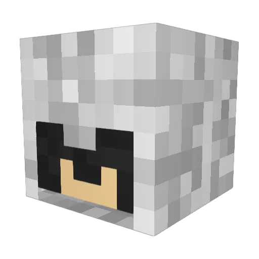 Luciano224 Minecraft avatar head, 3D render