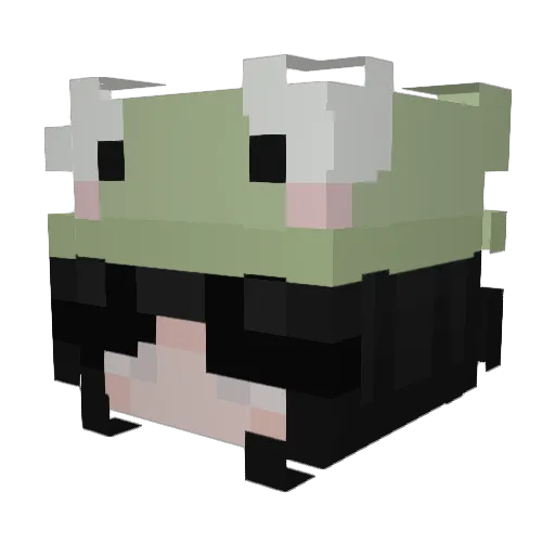 Lucid1034 Minecraft avatar head, 3D render