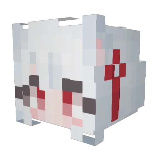 Lucid2204 Minecraft avatar head, 3D render