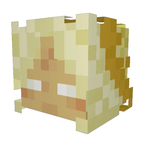 LucidArrows Minecraft avatar head, 3D render