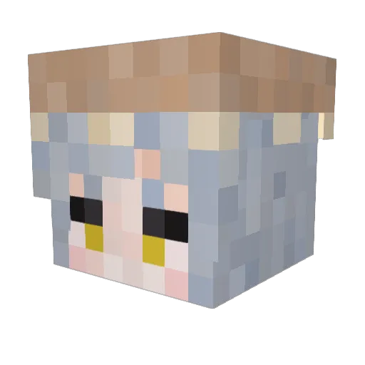 LucidCrown Minecraft avatar head, 3D render