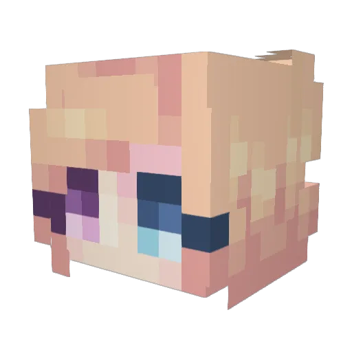 LucidDream26 Minecraft avatar head, 3D render