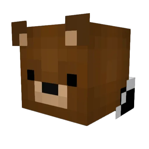 LucidDream3 Minecraft avatar head, 3D render