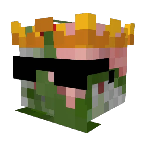 LucidIntervallum Minecraft avatar head, 3D render