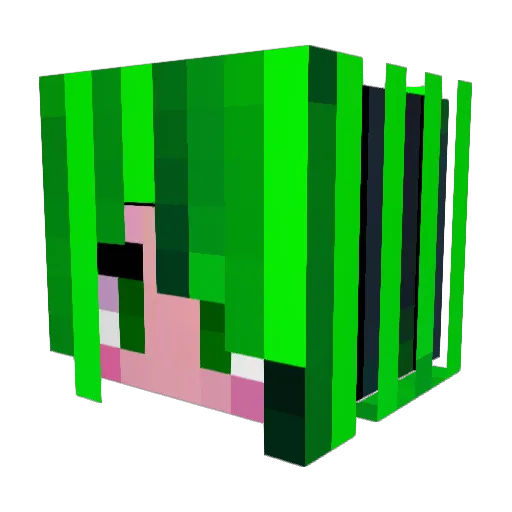 LucidShaman Minecraft avatar head, 3D render