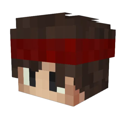 Lucid_Blaze Minecraft avatar head, 3D render