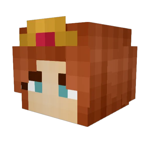 Lucid_Interval Minecraft avatar head, 3D render