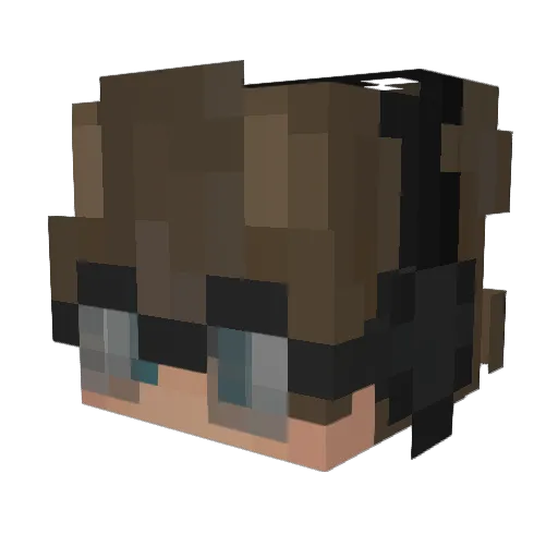 Lucid_drms Minecraft avatar head, 3D render