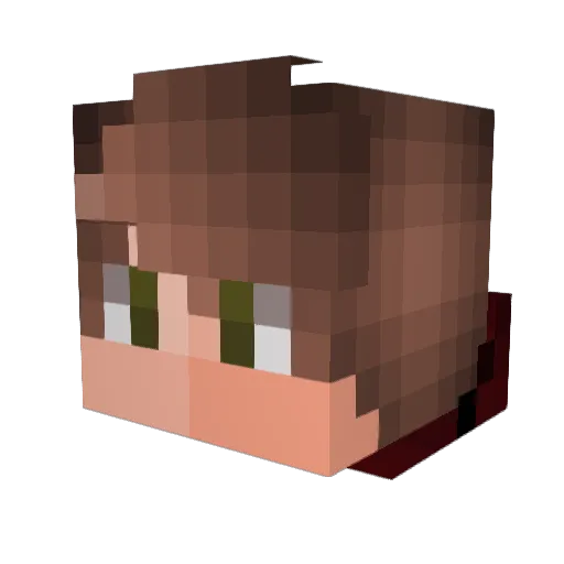 LuciddArrow Minecraft avatar head, 3D render