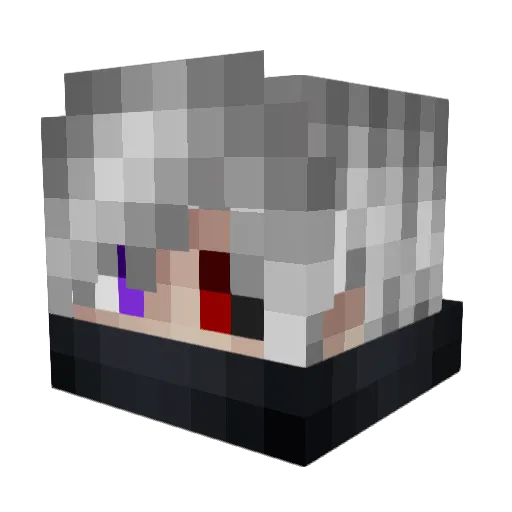 Lucideon Minecraft avatar head, 3D render
