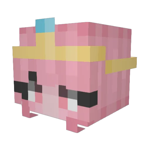 LucidityAtLast Minecraft avatar head, 3D render