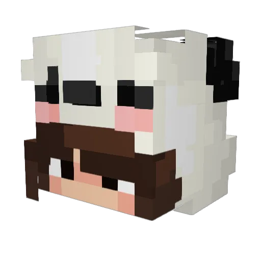 Lucidpsycho Minecraft avatar head, 3D render