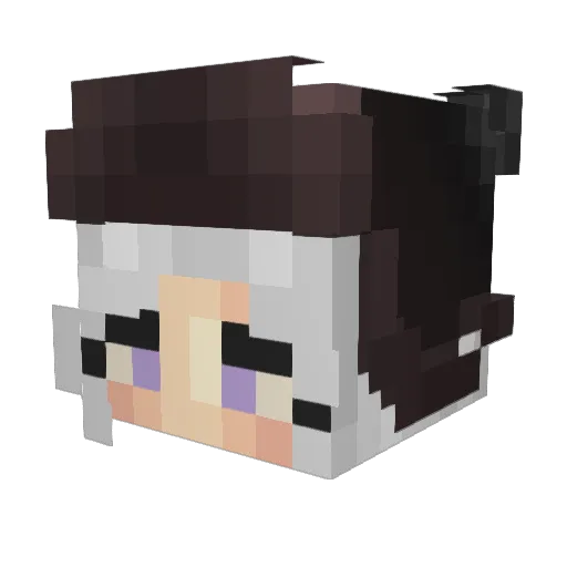 Lucidrie Minecraft avatar head, 3D render