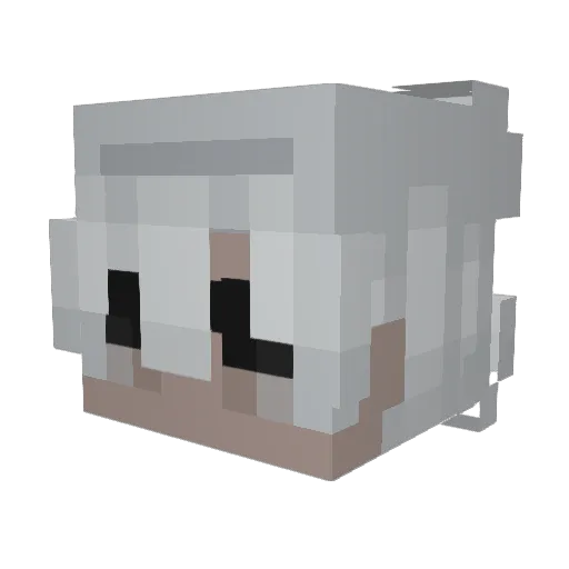 LucidsRespite35 Minecraft avatar head, 3D render