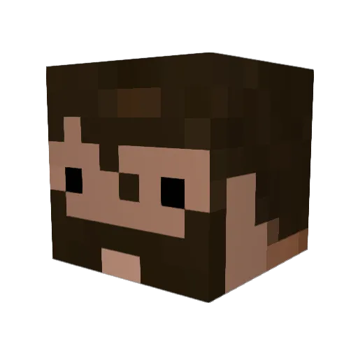 Lucien_Sanchez Minecraft avatar head, 3D render