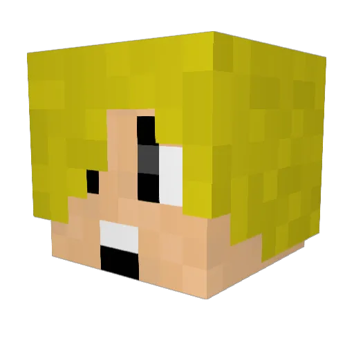 LucifKaiser Minecraft avatar head, 3D render