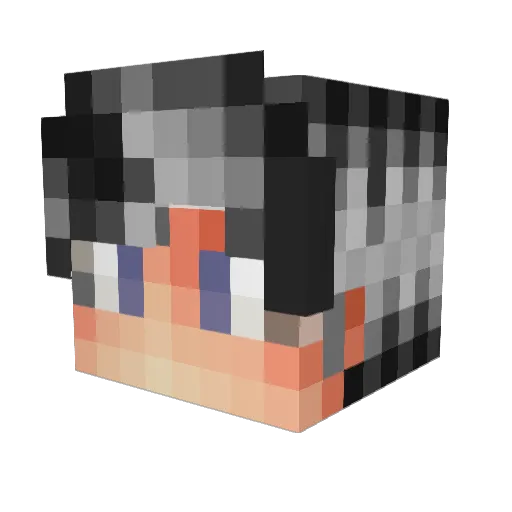 Lucif_fer Minecraft avatar head, 3D render