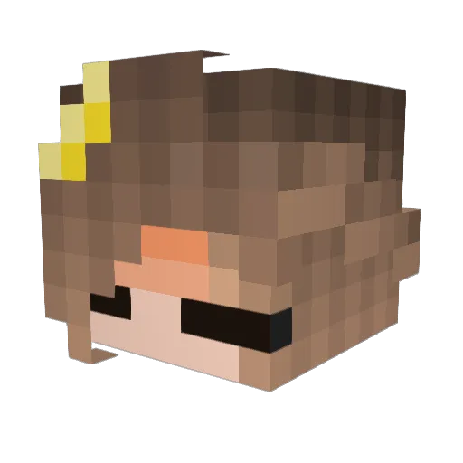 LucifeDaDemon1 Minecraft avatar head, 3D render