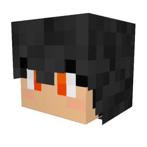 LucifenVT Minecraft avatar head, 3D render