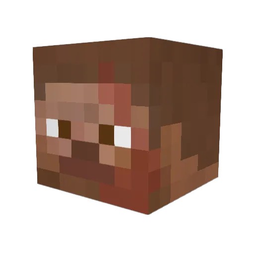Lucifer2k1 Minecraft avatar head, 3D render