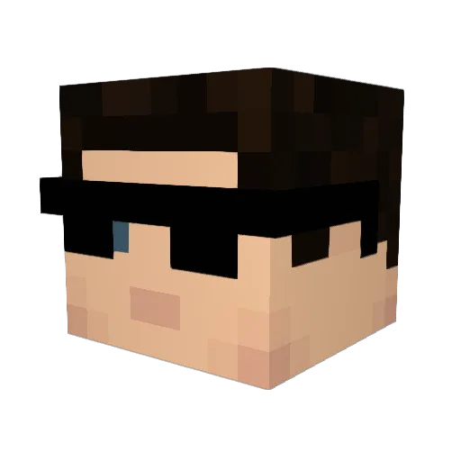 Lucifer4329 Minecraft avatar head, 3D render